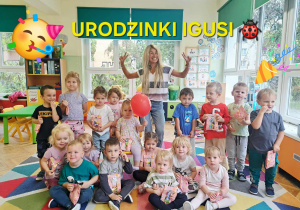 Grupa Biedronek na urodzinach