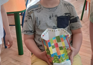 Rafał z cukierkami
